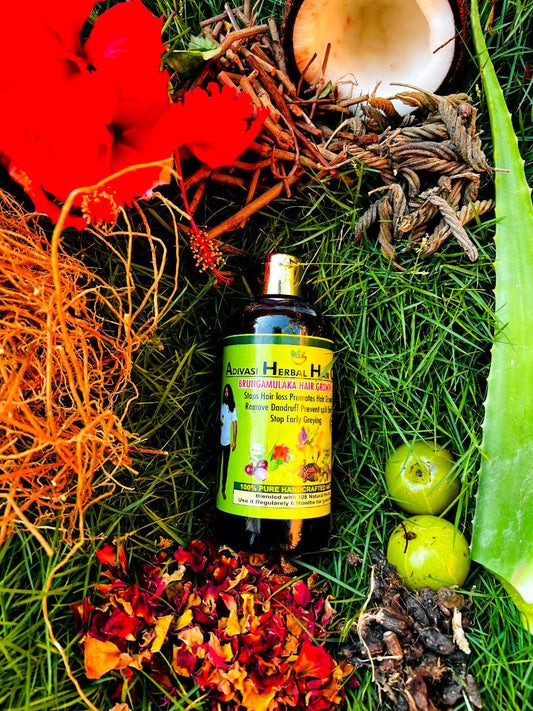 Herbal Hair Oil - Made By Pure Adivasi Ayurvedic Herbs