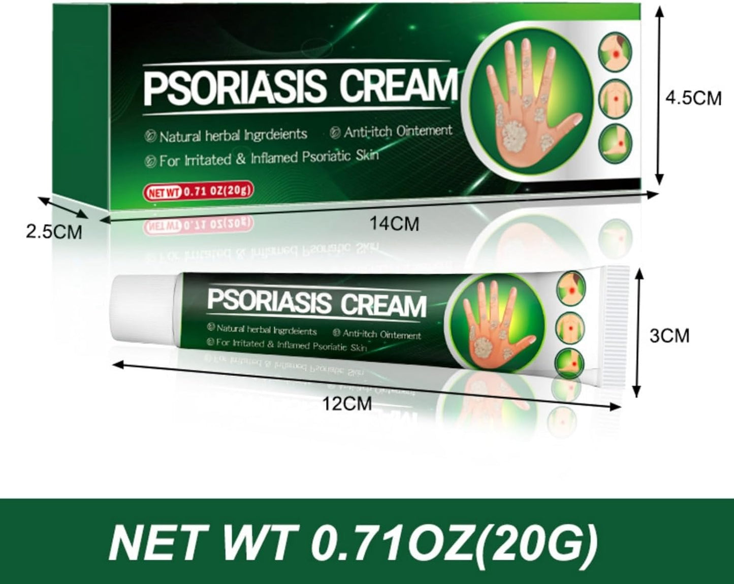 Psoriasis Cream (Original) – 20g (Pack of 2)