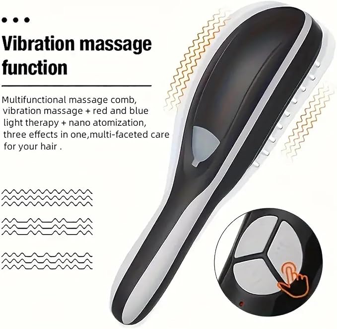 LED Hair Growth and Massager Brush